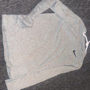 Nike Heather Gray Long Sleeve Top